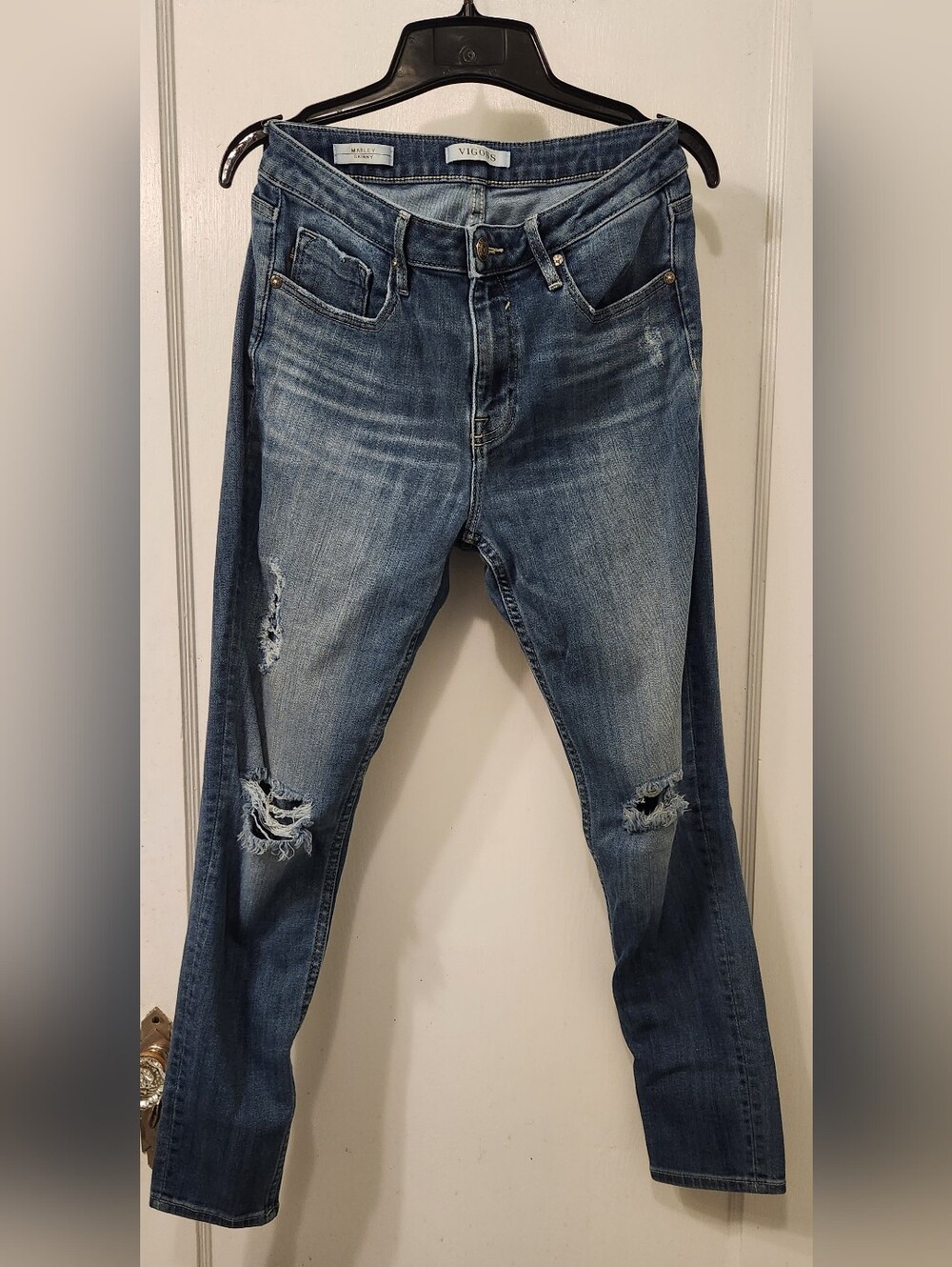Vigoss Blue Distressed Skinny Jeans